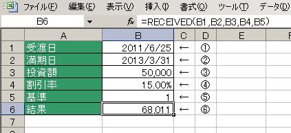 RECEIVED関数の使用例1