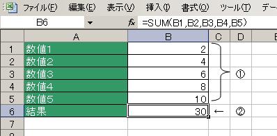 SUM関数の使用例2